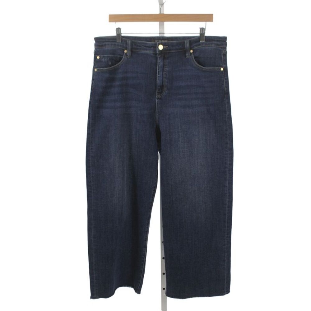 Liverpool Los Angeles Women Wide Leg Mid Rise Blue Jeans Size 14